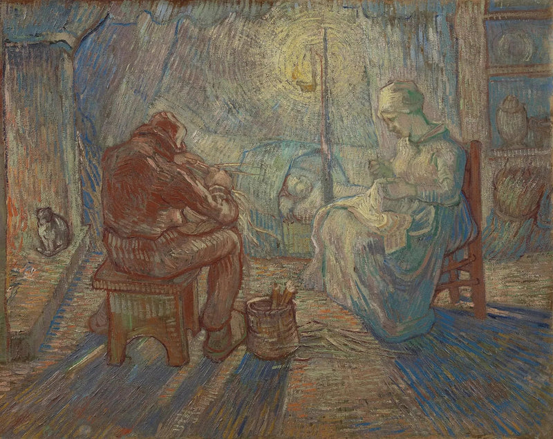 Avond (naar Millet) - Vincent van Gogh