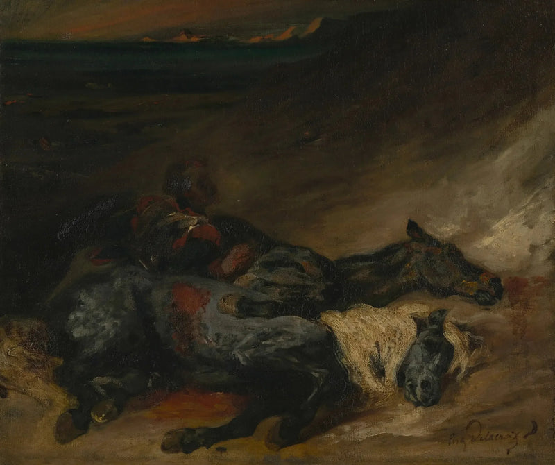 Avond na een strijd - Eugène Delacroix