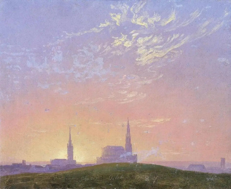 Avond - Caspar David Friedrich
