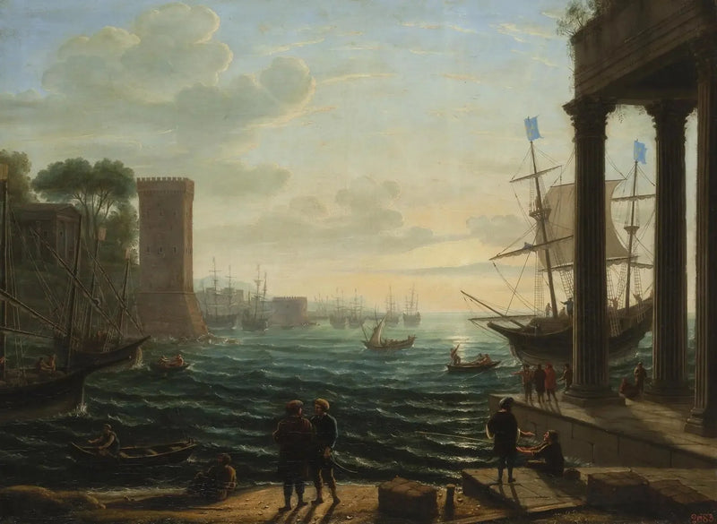 Avond aan de haven - Claude Lorrain
