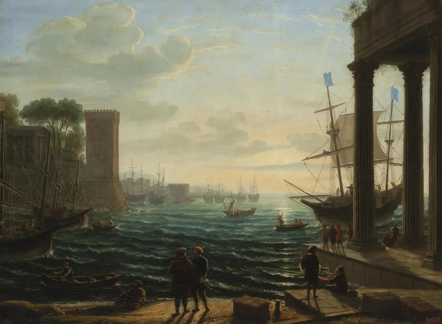 Avond aan de haven - Claude Lorrain