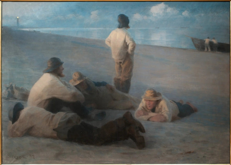 Zomerse avond op het strand van Skagen - Peder Severin Krøyer
