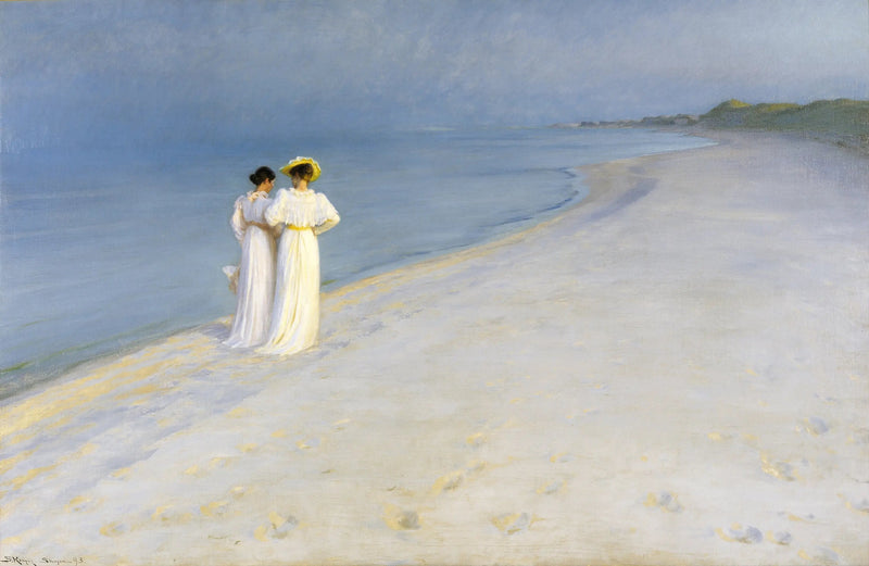 Zomeravond op het strand van Skagen - Peder Severin Krøyer