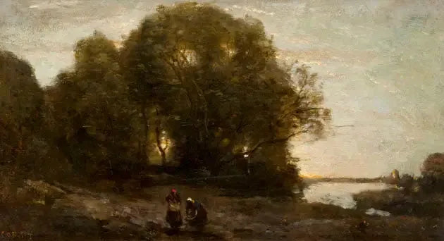 Avond - Jean-Baptiste Camille Corot