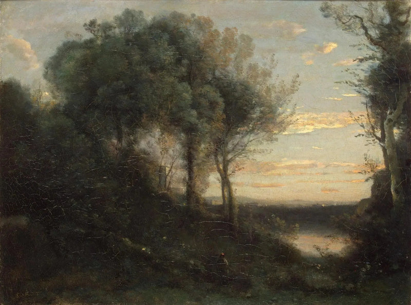 Avond - Jean-Baptiste Camille Corot