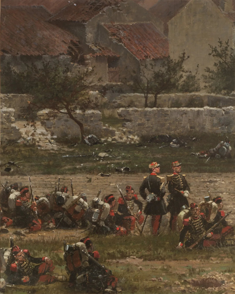 Soldaten in rust (Panorama van de Slag bij Rezonville) (Fragment) - Édouard Detaille