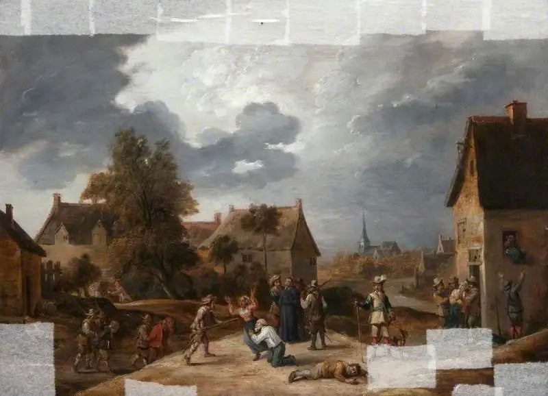 Soldaten die een dorp aanvallen - David Teniers de Jonge

Source:
Soldats pillant un village - David Teniers le Jeune