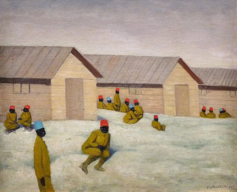 Senegalese soldaten op het kamp van Mailly - Félix Vallotton

Source:
Soldats sénégalais au camp de Mailly - Félix Vallotton