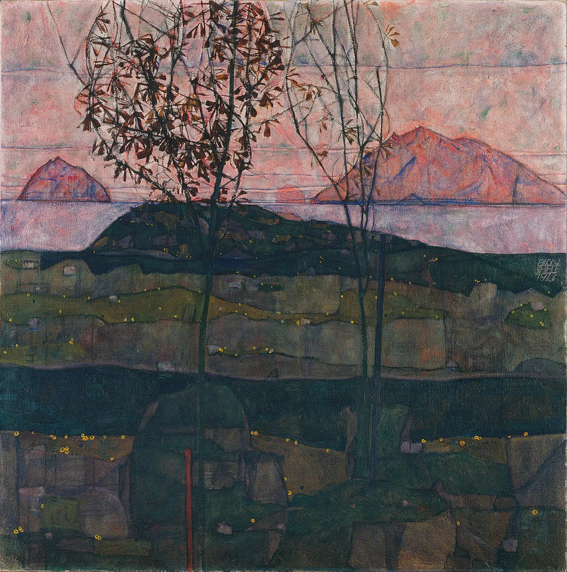 Zonsondergang - Egon Schiele