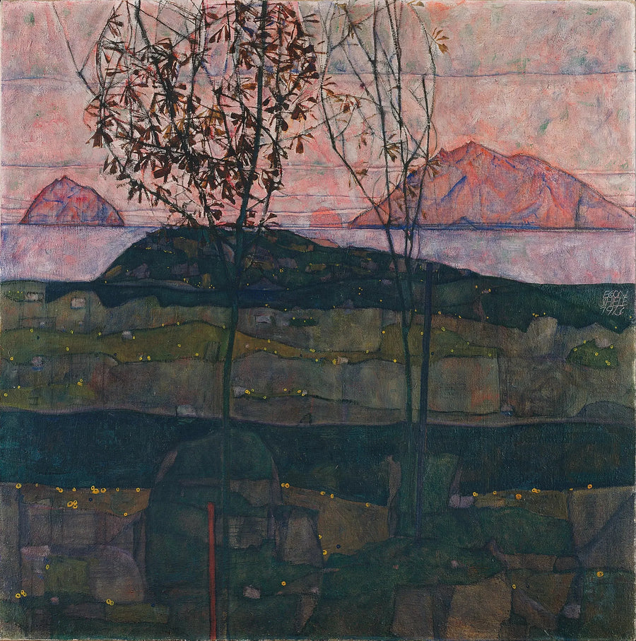Zonsondergang - Egon Schiele