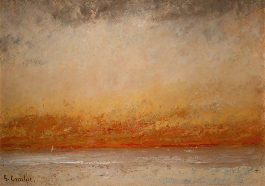 Zonsondergang, Marine - Gustave Courbet