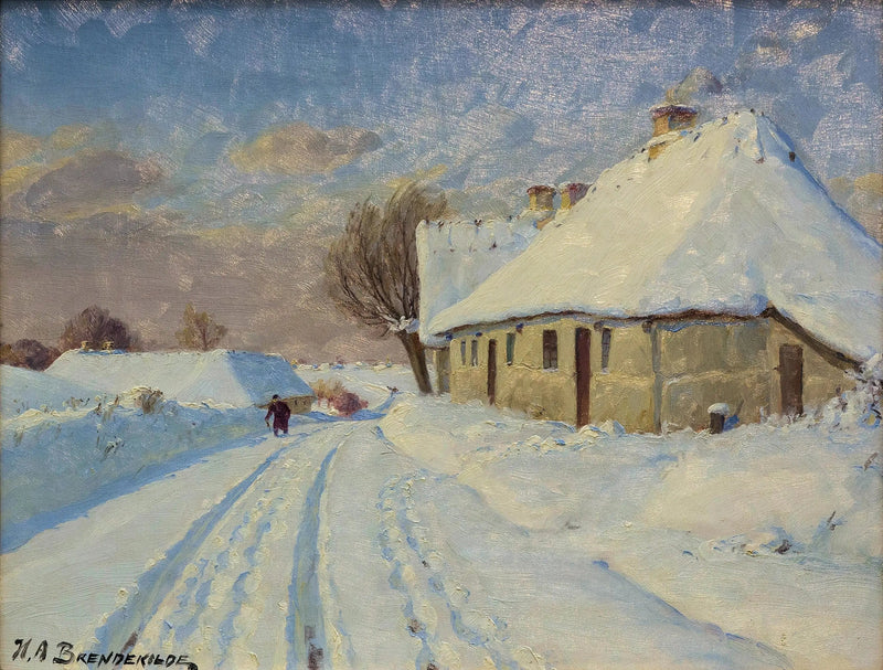 Zonnetje in het dorp op een winterdag. - H. A. Brendekilde

Source:
Soleil dans le village un jour d'hiver. - H. A. Brendekilde