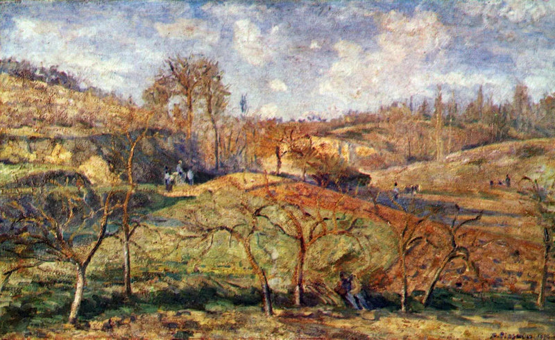 Zon van maart, Pontoise - Camille Pissarro