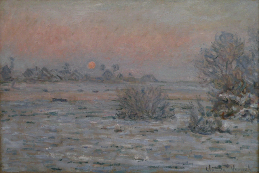 Winterzon in Lavacourt W557 - Claude Monet