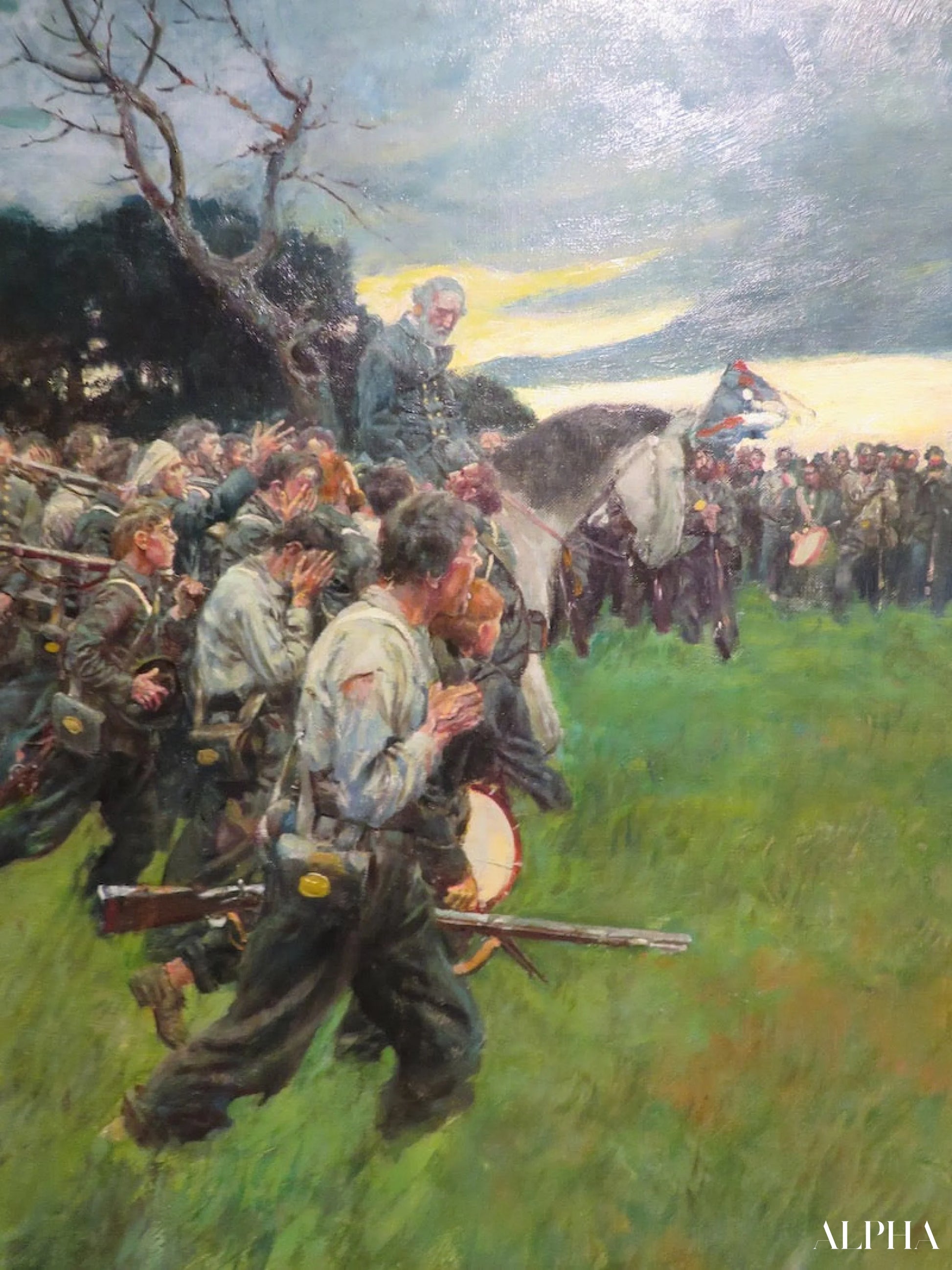 'Zijn leger viel uit elkaar en volgde hem huilend en snikkend, uit Generaal Lee zoals ik hem kende door A.R.H. Ranson, gepubliceerd in Harpers Monthly Magazine, februari 1911 - Howard Pyle - Reproducties van hoogwaardige schilderijen en kunstwerken'