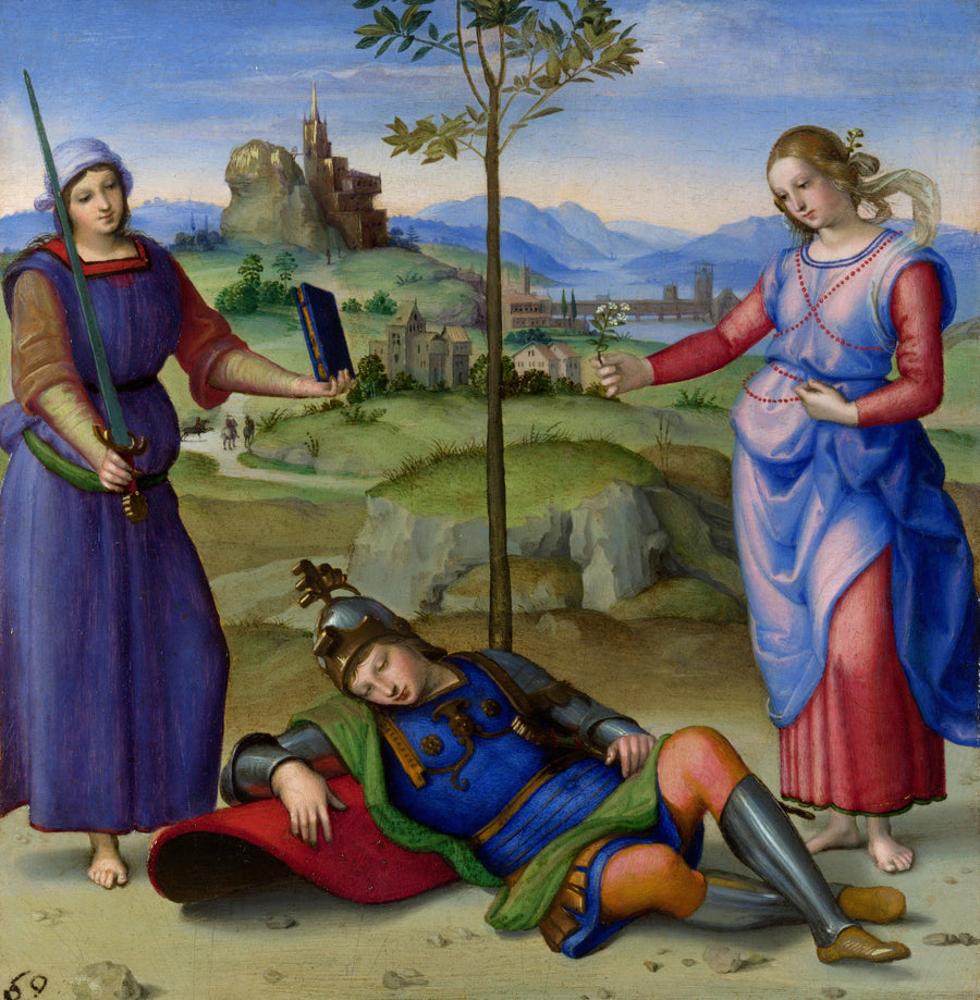 Le Songe du chevalier, vers 1504 – Raphaël