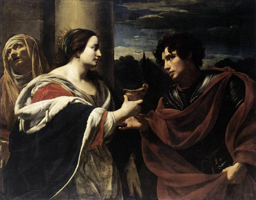 Sophonisba die de beker van het gif ontvangt - Simon Vouet