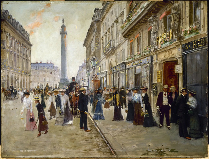 Uitzicht van de arbeidersvrouwen van het huis Paquin - Jean Béraud

Source:
Sortie des ouvrières de la maison Paquin - Jean Béraud