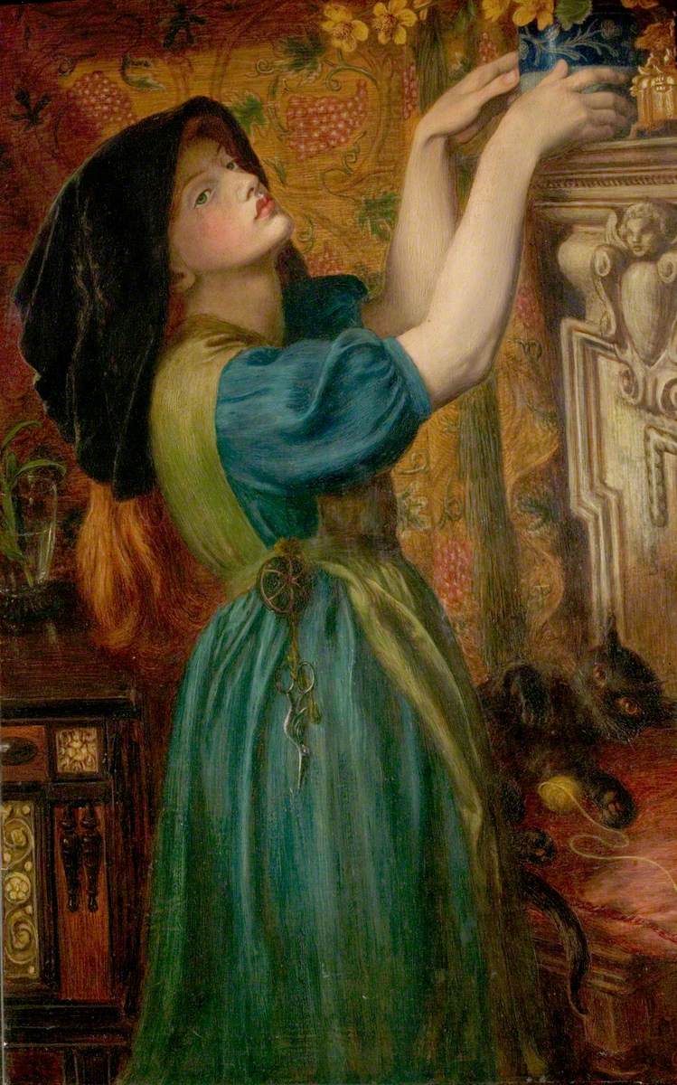 Zonneschijn (De Bower Maiden, Fleur-de-Marie) - Dante Gabriel Rossetti