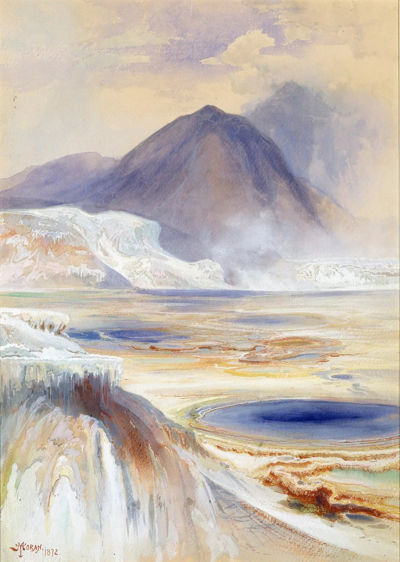 Warme bronnen van Mammoth, Yellowstone - Thomas Moran

Source:
Sources chaudes de Mammoth, Yellowstone - Thomas Moran