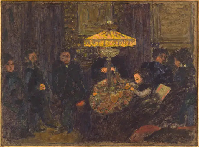 Onder de lamp - Pierre Bonnard