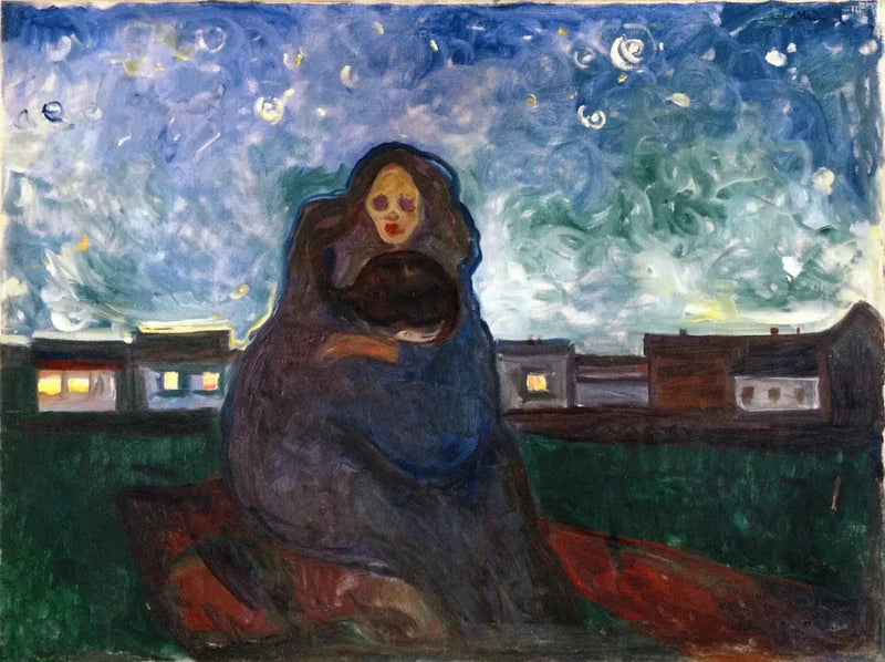 Onder de sterren - Edvard Munch