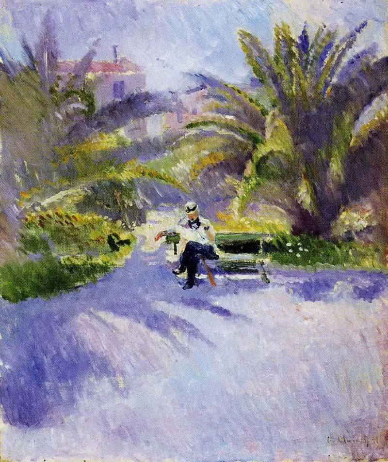 Onder de palmbomen in Nice - Edvard Munch