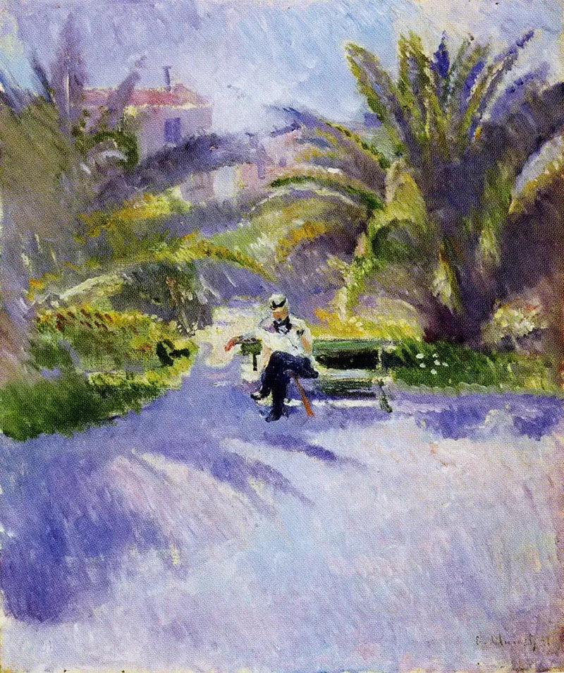 Onder de palmbomen in Nice - Edvard Munch