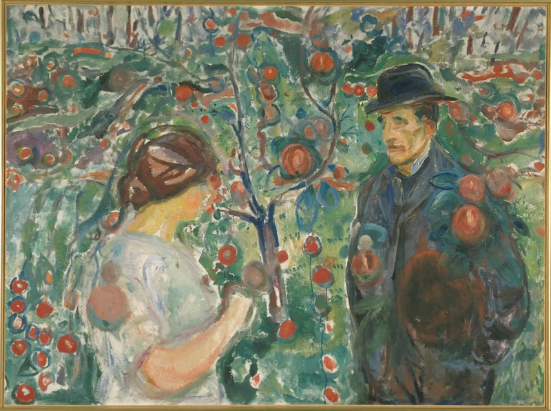 Onder de rode appels - Edvard Munch