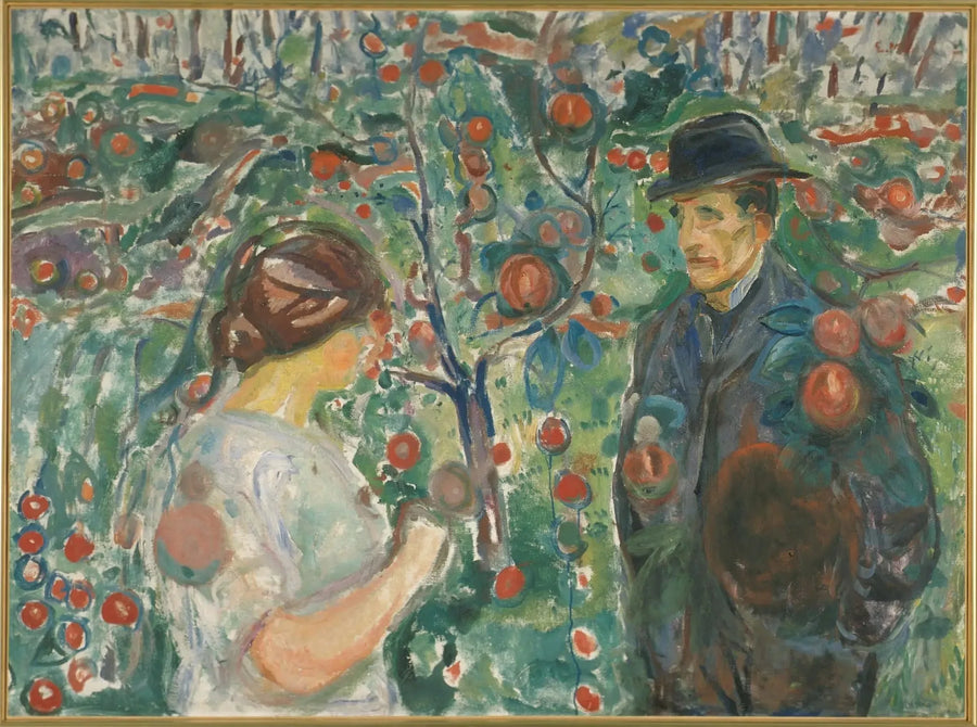Onder de rode appels - Edvard Munch