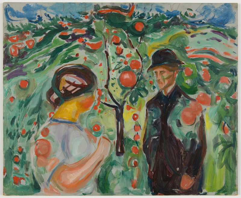 Onder de rode appels - Edvard Munch