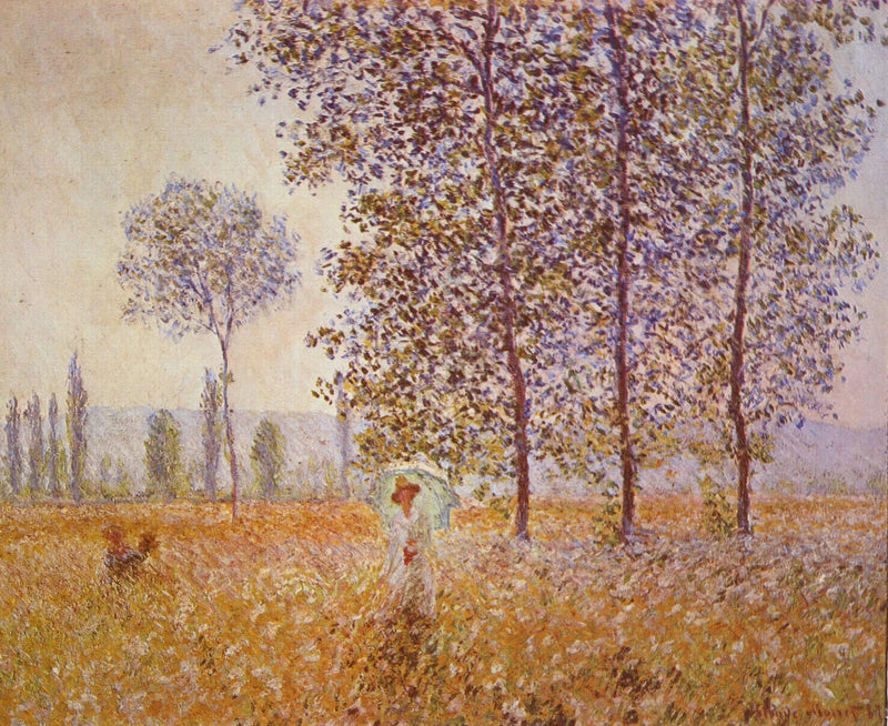Onder de populieren - Claude Monet