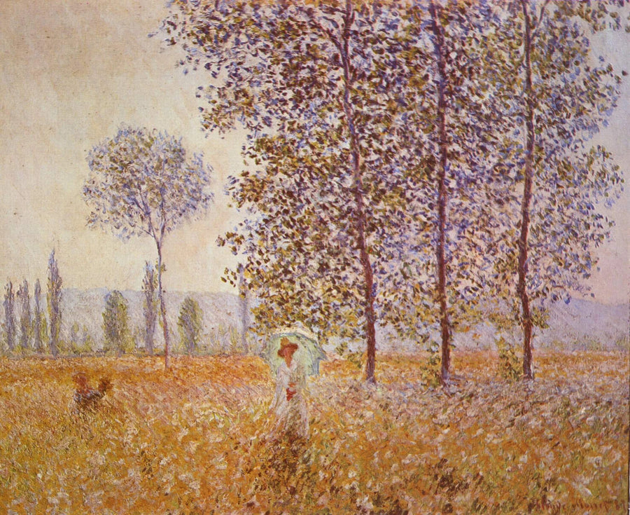 Onder de populieren - Claude Monet