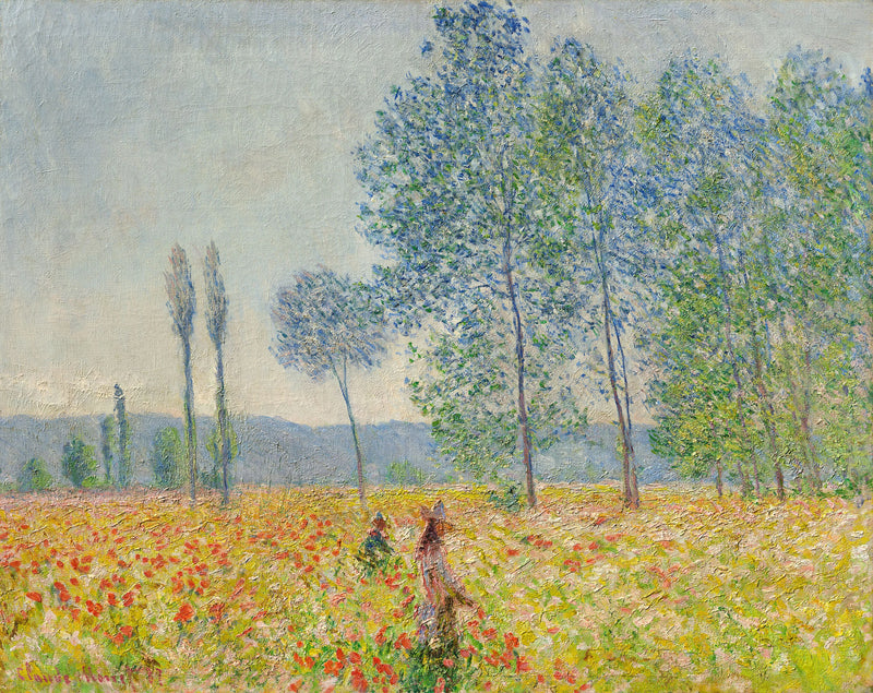 Onder de populieren W1136 - Claude Monet