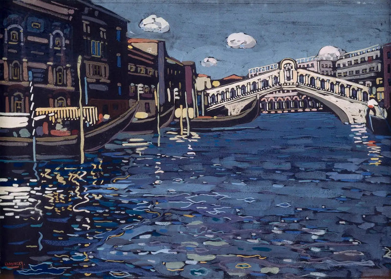 Herinnering aan Venetië 4 (Rialtobrug) - Vassily Kandinsky