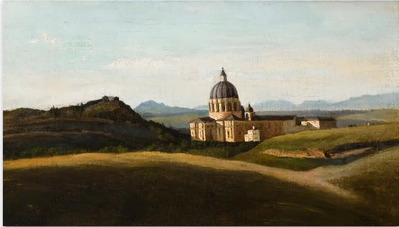 Herinnering aan Italië - Het Vaticaan en Sint-Pieter Buiten de Muren - Jean-Baptiste Camille Corot