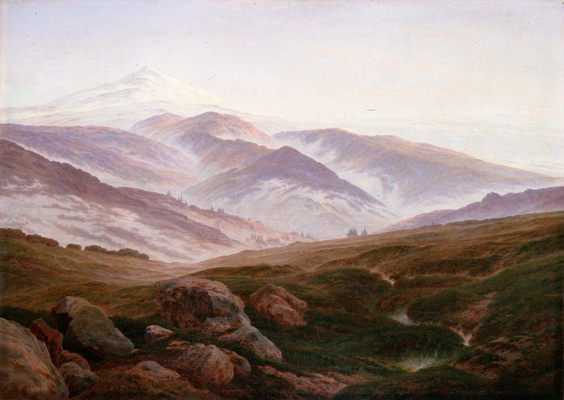 Herinneringen in het Gebergte der Reuzen - Caspar David Friedrich