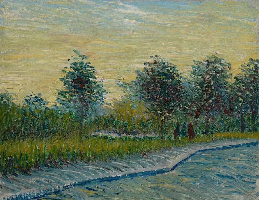 Square Saint-Pierre bij zonsondergang - Vincent van Gogh