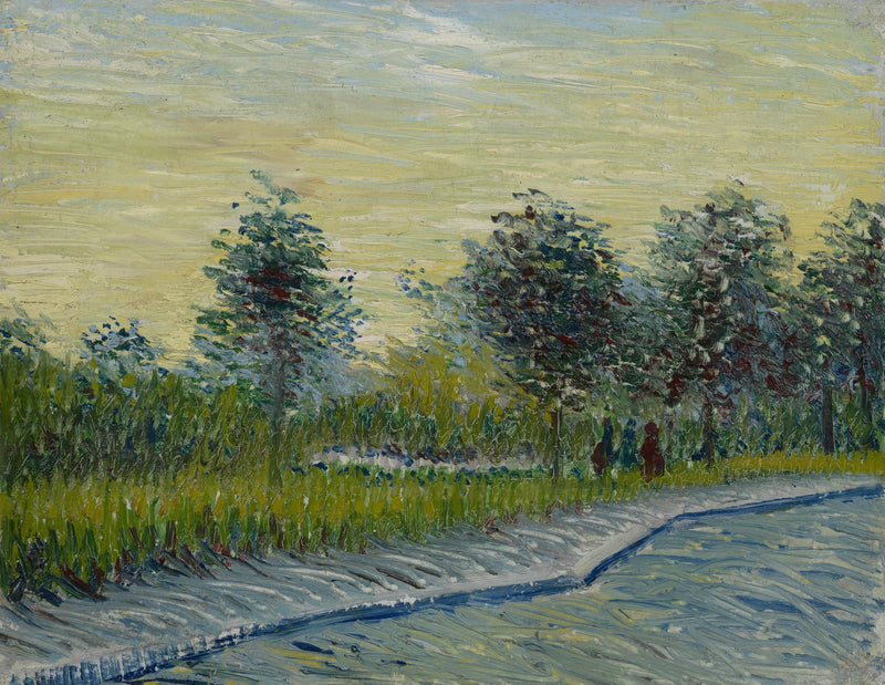 Square Saint-Pierre bij zonsondergang - Vincent van Gogh