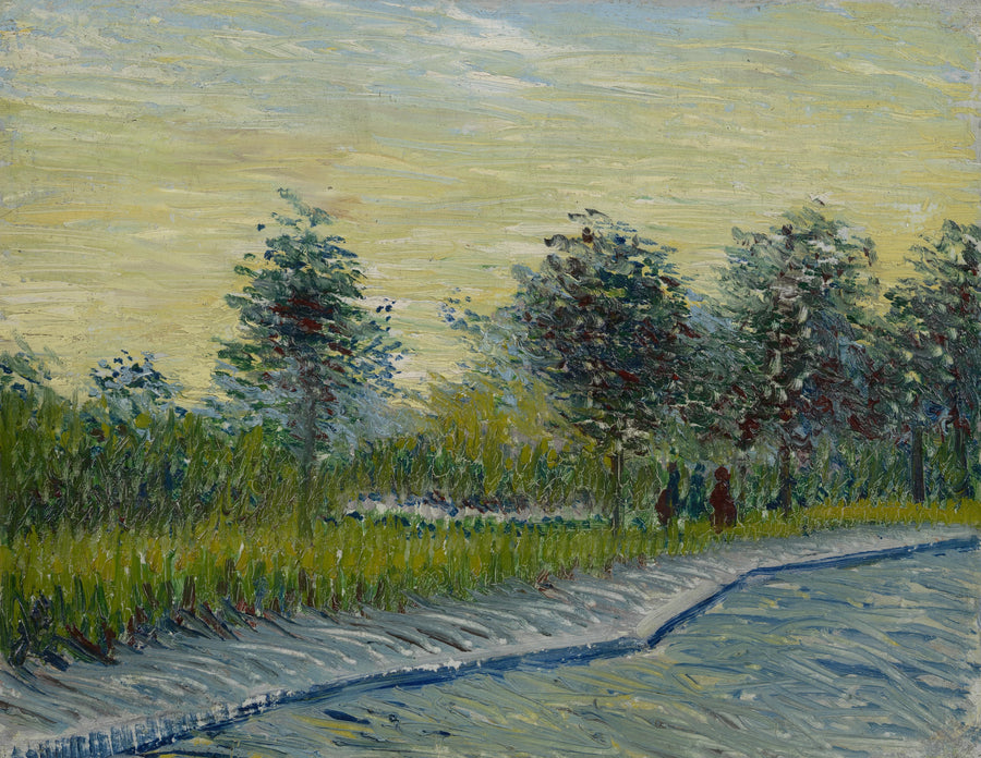 Square Saint-Pierre bij zonsondergang - Vincent van Gogh