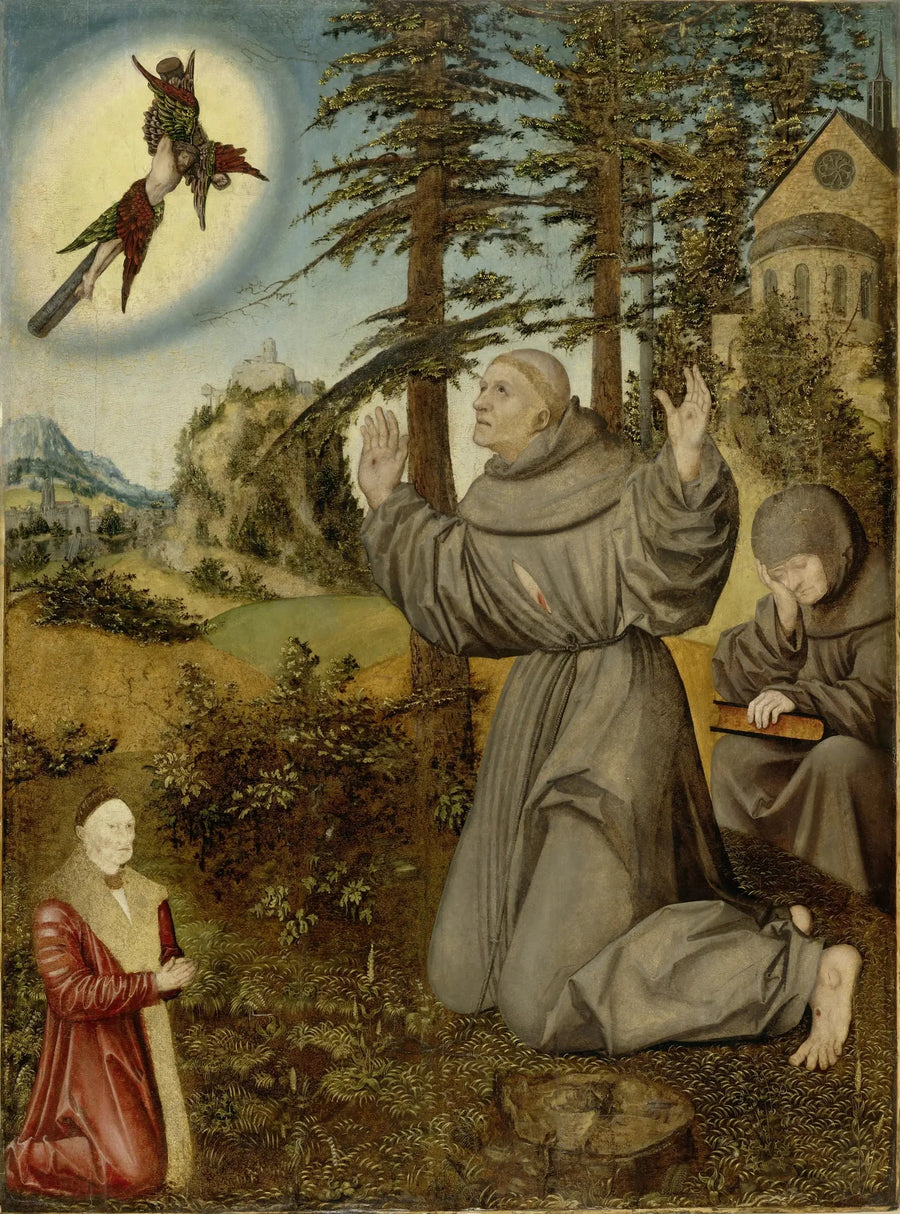 Stigmatisatie van Sint-Franciscus - Lucas Cranach de Oudere