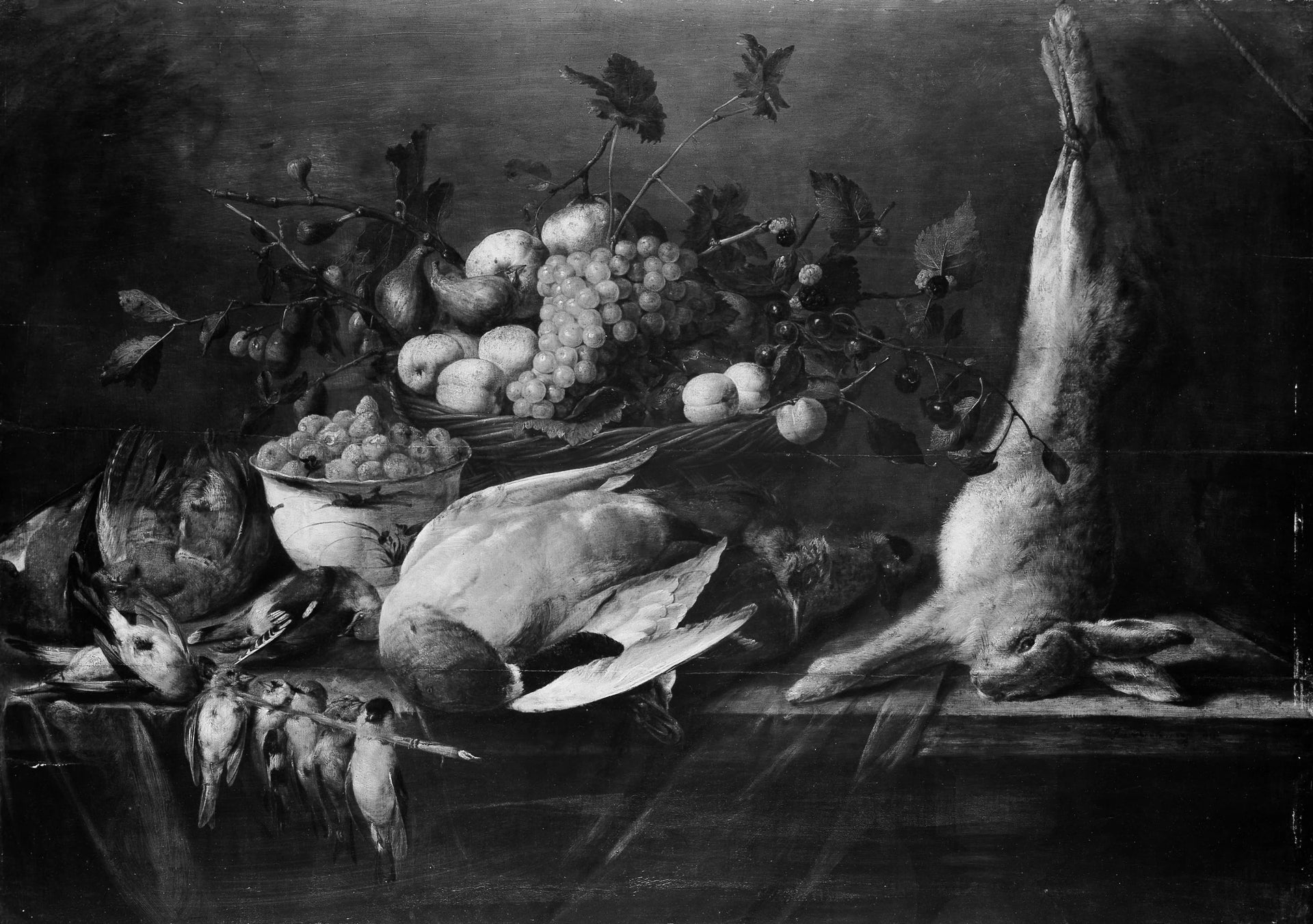 Still Life of Fruit and Game - Pieter van Overschee