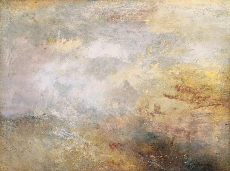 Stormachtige Zee met Dolfijnen - J. M. W. Turner