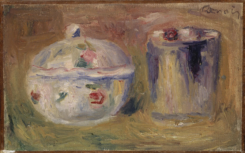 Suikerpot en beker - Pierre-Auguste Renoir