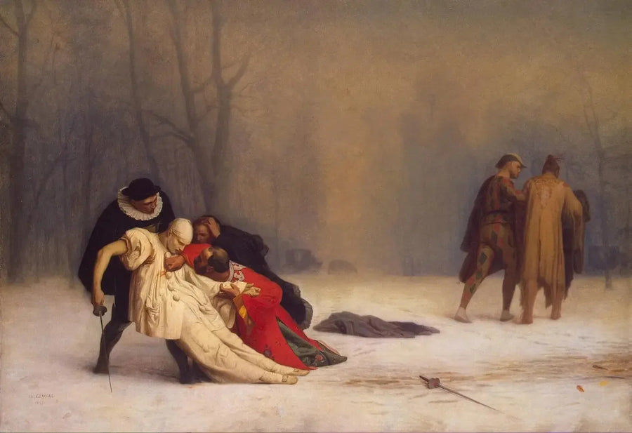 Suite van een gemaskerd bal - Jean-Léon Gérôme