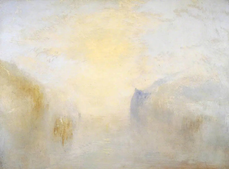 Zonsopgang, met een Boot tussen de Hoofden - J. M. W. Turner