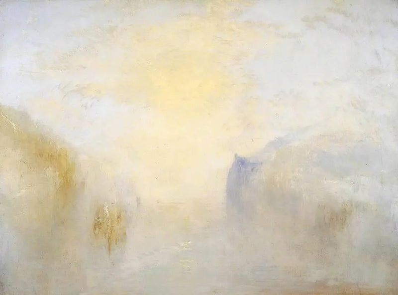 Zonsopgang, met een Boot tussen de Hoofden - J. M. W. Turner