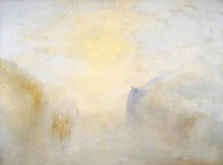 Zonsopgang, met een Boot tussen de Hoofden - J. M. W. Turner
