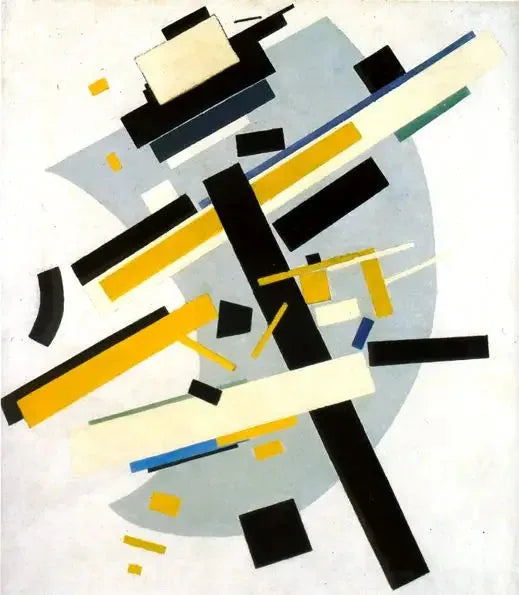 Supremus #58 : Geel en Zwart - Kazimir Malevich