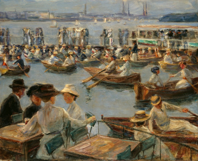 Aan de Alster in Hamburg - Max Liebermann